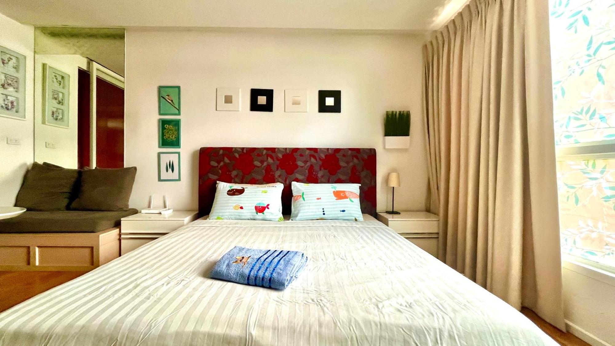 Cozy Studio Walk To Bts Free Wi-Fi Great Location Banguecoque Exterior foto